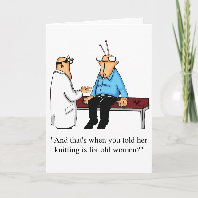 Funny Anniversary Greeting Card (Front)