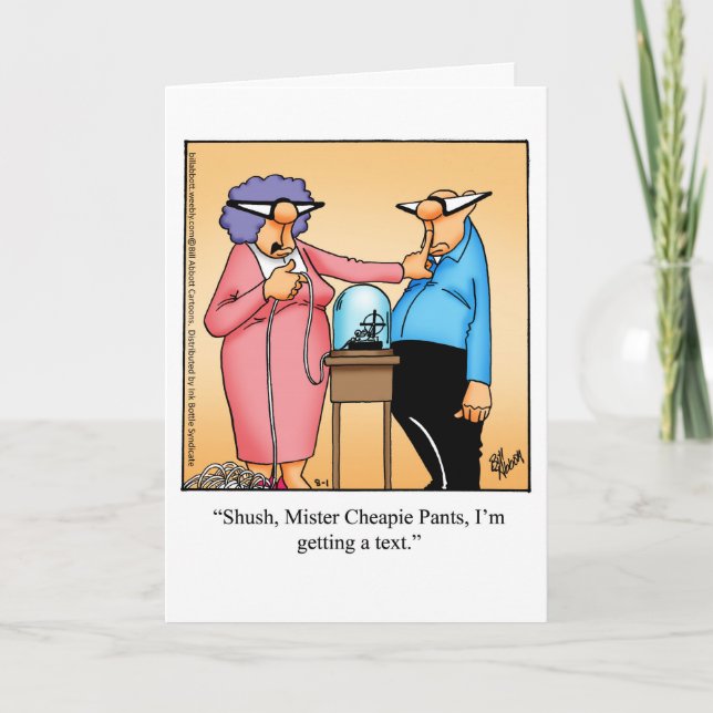 Funny Anniversary Humour carte de voeux (Devant)