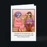 Funny Anniversary Humour Greeting Card<br><div class="desc">Enjoy spreading the laughter with this hilarious happy anniversary greeting card by syndicated cartoonist Bill Abbott; send some laughs along with your best wishes and love. Bill Abbott's cartoon "Spectickles" the internationally syndicated comic has also appeared in Hallmark U.K., Reader's Digest and other fine magazines!</div>
