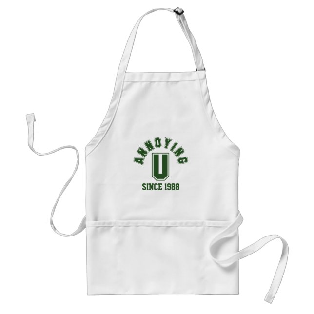 Funny Annoying You Apron, Green Standard Apron (Front)