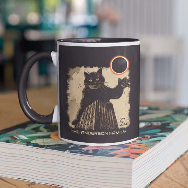 Funny Annular Solar Eclipse Cat October 2 2024 Mug (Creator Uploaded)