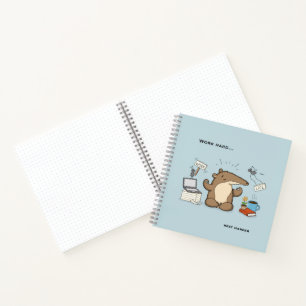 Funny Anteater Notification Hunter Illustration Notebook
