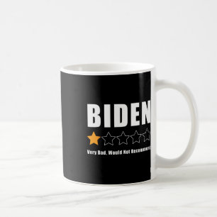 Funny Anti Biden Pro Trump 1 Star Rating Election Coffee Mug