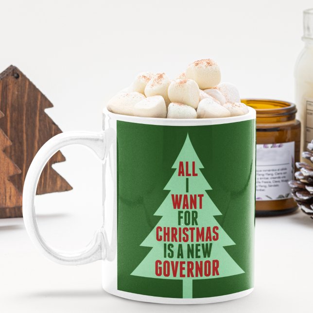 Funny Anti Governor Abbott Christmas Tree Holiday Coffee Mug (Creator Uploaded)