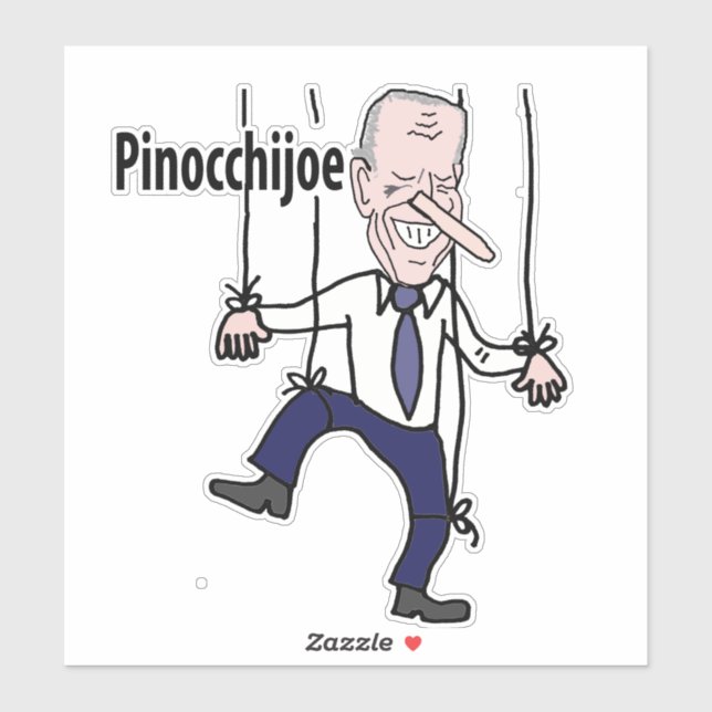 Funny Anti Joe Biden Pinocchijoe Pun Political (Sheet)