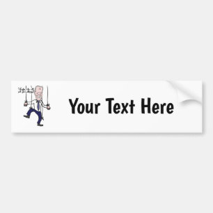 Funny Anti Joe Biden Puppet Political Cartoon Bumper Sticker