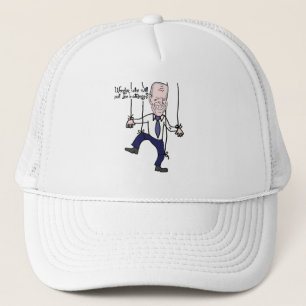 Funny Anti Joe Biden Puppet Political Cartoon Trucker Hat
