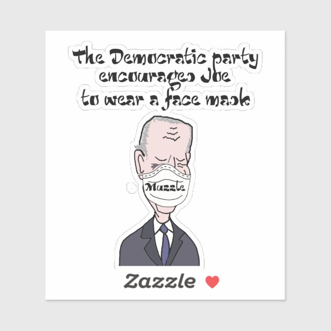 Funny anti Joe Biden wearing Mask Politics (Sheet)