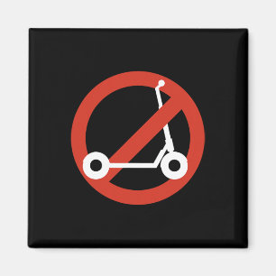 Funny Anti-scooter By Skaters That Love Skateboard Magnet