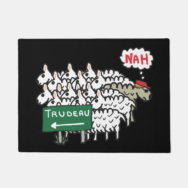Funny Anti Trudeau Doormat (Front)