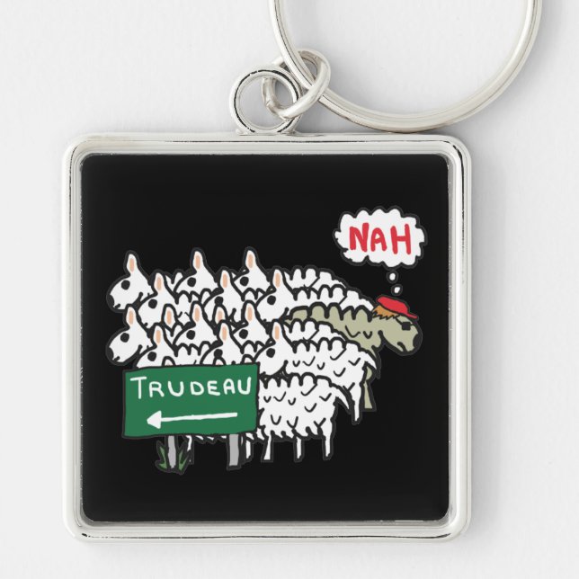 Funny Anti Trudeau Keychain (Front)