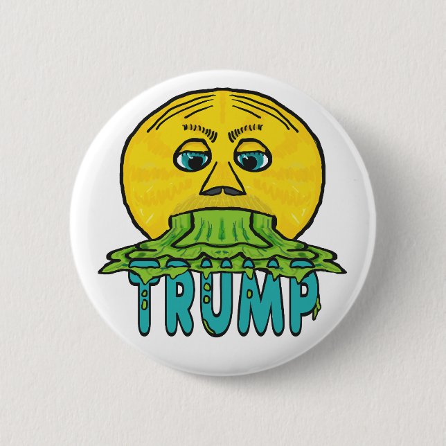 Funny Anti Trump 2 Inch Round Button (Front)