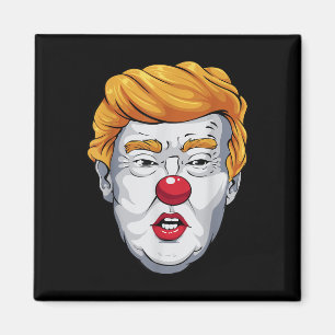 Funny Anti Trump Clown 2024 Election Halloween Magnet