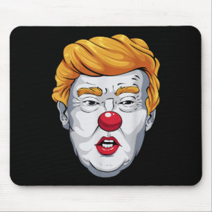 Funny Anti Trump Clown 2024 Election Halloween Mouse Pad