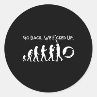 Funny Anti Trump - Go Back Trump Evolution Tee