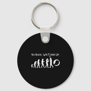 Funny Anti Trump - Go Back! Trump Evolution Tee Keychain
