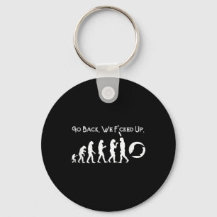Funny Anti Trump - Go Back! Trump Evolution Tee Keychain