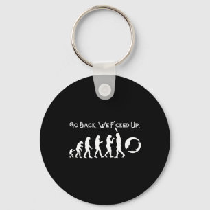 Funny Anti Trump - Go Back! Trump Evolution Tee  Keychain