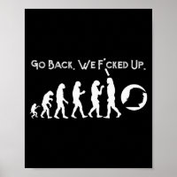 Funny Anti Trump - Go Back! Trump Evolution Tee 