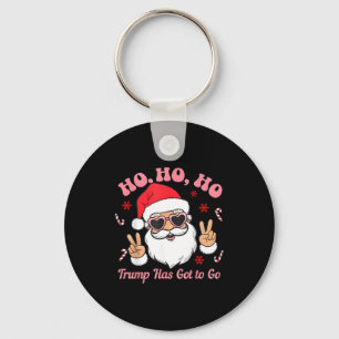 Funny Anti-trump Santa Christmas Litical Holiday T Keychain
