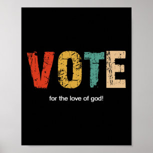 Funny Anti Trump Tee - Vote Against Trump Gift  Poster
