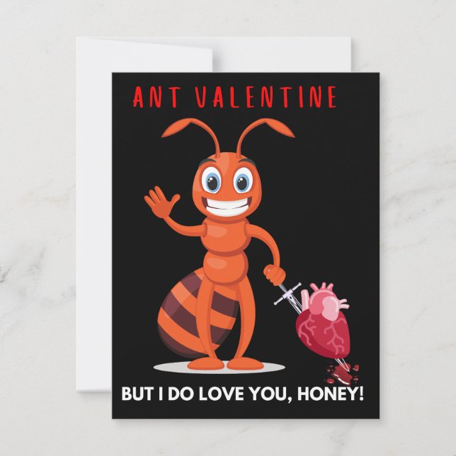 Funny Anti Valentine  Holiday Card (Front)