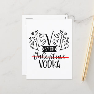 Funny anti Valentine's Day Holiday Postcard