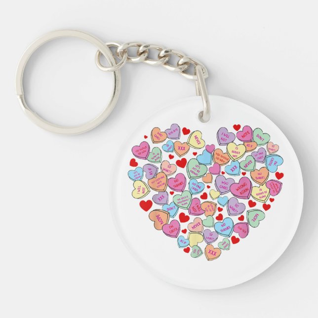 Funny Anti Valentines Day Keychain (Front)