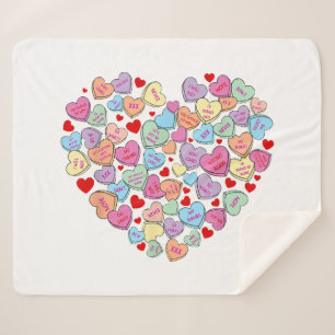 Funny Anti Valentines Day Sherpa Blanket