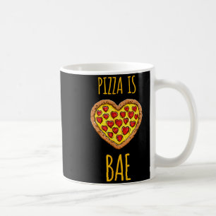 Funny Anti-valentines Pizza Is My Bae Coffee Mug