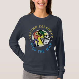 Funny Anti War Zelensky DNC Money Laundering T-Shirt