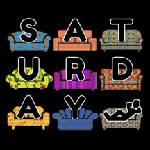 Funny antisocial SATURDAY couches t shirt