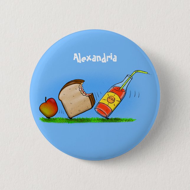 Funny ants cartoon 2 inch round button (Front)
