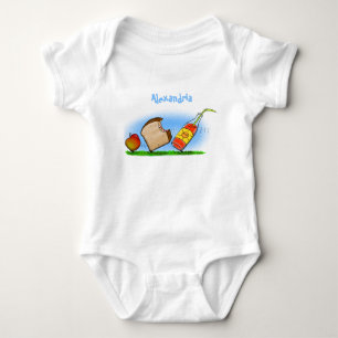 Funny ants cartoon baby bodysuit