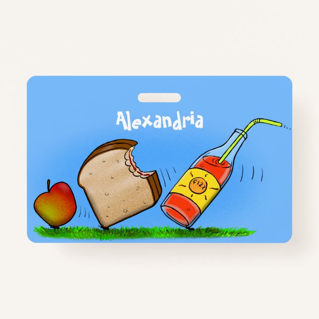 Funny ants cartoon badge (Front)