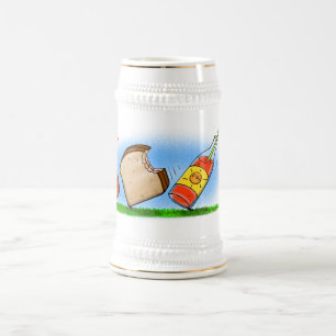 Funny ants cartoon beer stein