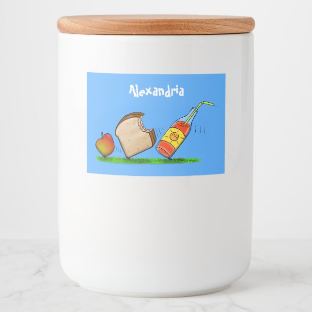 Funny ants cartoon food label (Front)