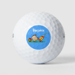 Funny ants cartoon golf balls