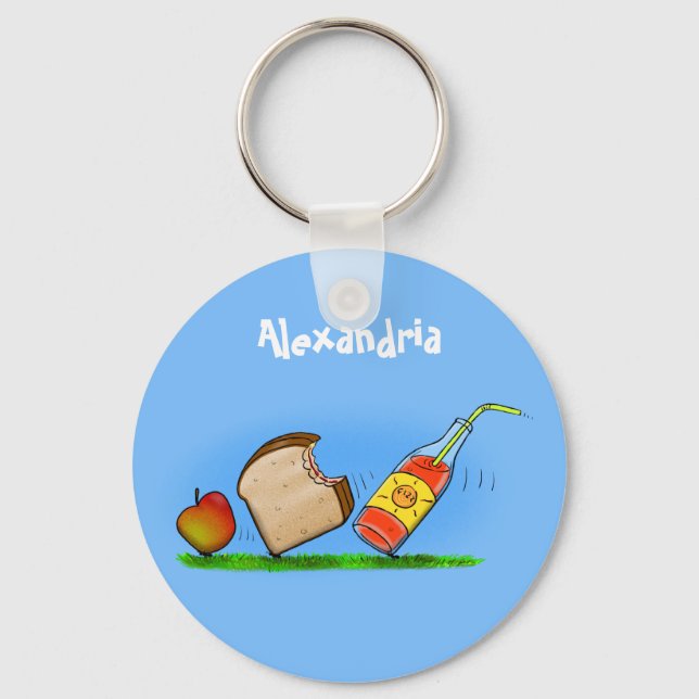 Funny ants cartoon keychain (Front)