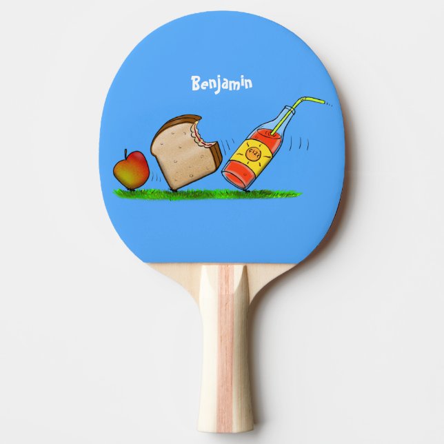 Funny ants cartoon ping pong paddle (Front)