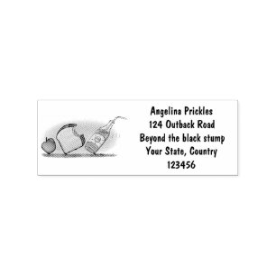 Funny ants cartoon rubber stamp
