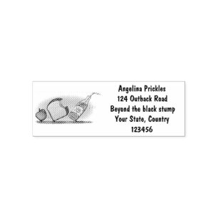 Funny ants cartoon self-inking stamp