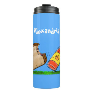 Funny ants cartoon thermal tumbler