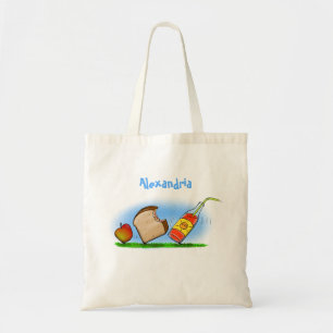 Funny ants cartoon tote bag