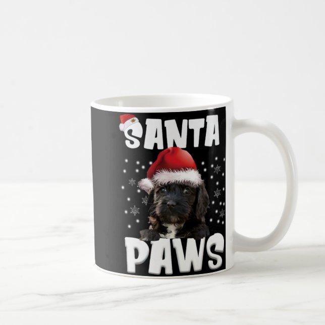 Funny Ao Christmas Lights Tree Dog Lover Xma T Shi Coffee Mug (Right)