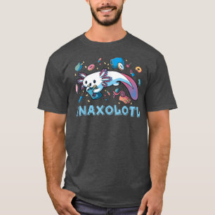 Funny Aolotl Sweets Lollipop Snaolotl Kawaii Aolot T-Shirt