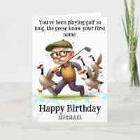 *~*  Funny AP94  Oldest Golfer Man Birthday Card