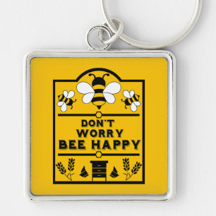 Funny Apiary Honey Farmer Keychain