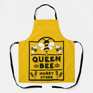 Funny Apiary Honey Queen Bee Apron