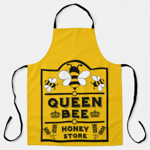 Funny Apiary Honey Queen Bee Apron